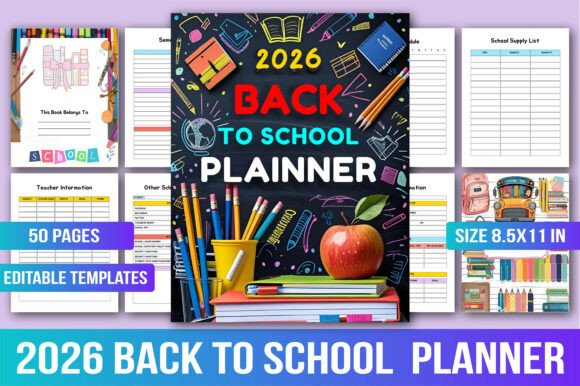 2026 Back to School Planner