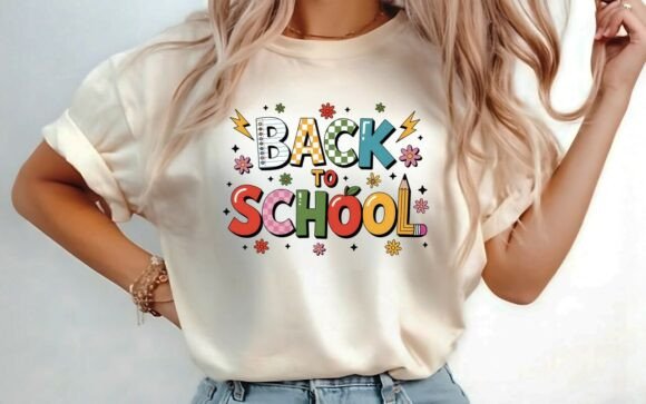 Back to School Colorful T-shirt PNG: A Versatile Asset for Creative and Commercial Use