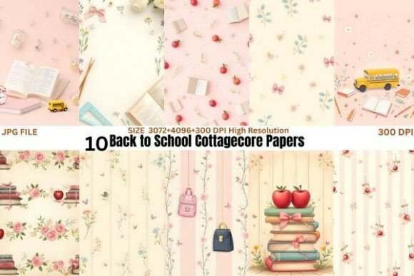 Back to School Cottagecore Papers