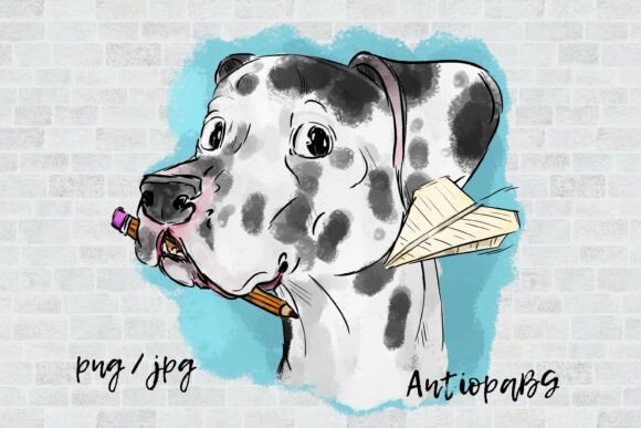 Back to School Dog - Png