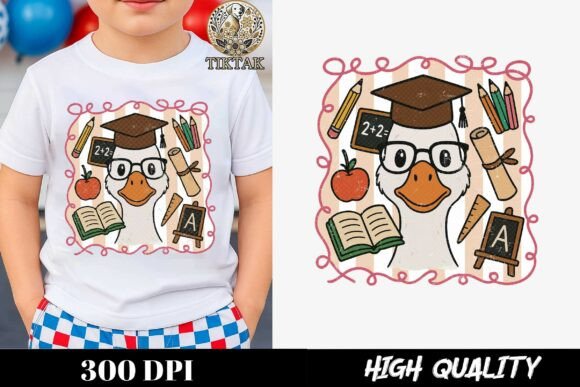 Back to School Duck Design