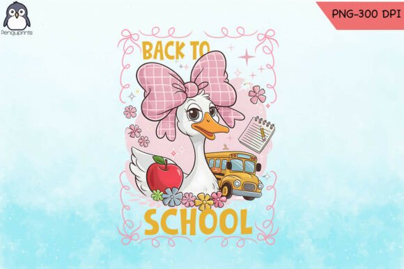 Back to School Goose Girly PNG: A Versatile Asset for Creative Projects