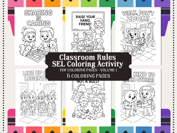 Back to School SEL Classroom Rules Pages: A Creative Approach to Behavior Management
