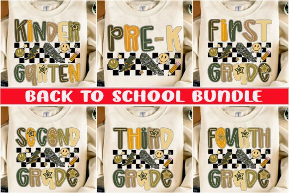 Checkerboard Back to School Png BUNDLE: A Digital Asset for Creative Projects
