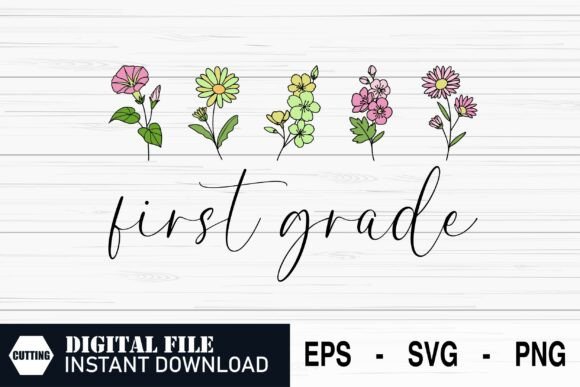 First Grade Vibes – Fun Back to School: A Vibrant Design for Elementary School Enthusiasts