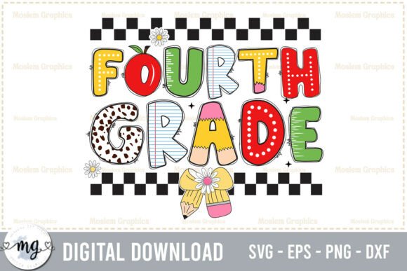 Fourth Grade - Back to School SVG: A Versatile Design for Modern Creators and Businesses