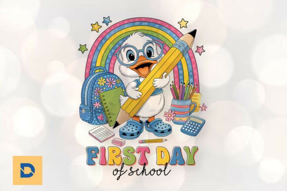 Funny Back to School Goose Happy PNG: A Digital Asset for Creative Projects