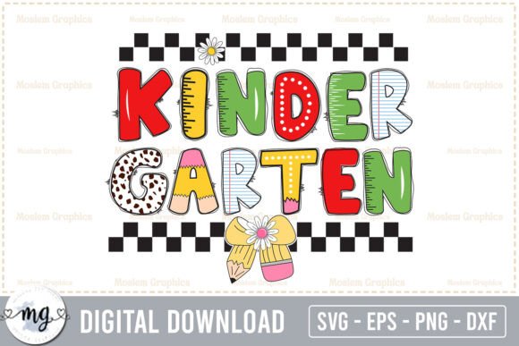 Kindergarten - Back to School SVG: A Versatile Design for Custom Creations