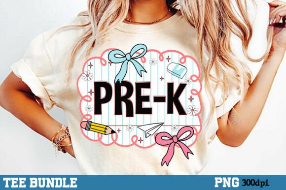 PRE-K Shirt, Back to School Vibes PNG: A Versatile Design for Educators and Creators