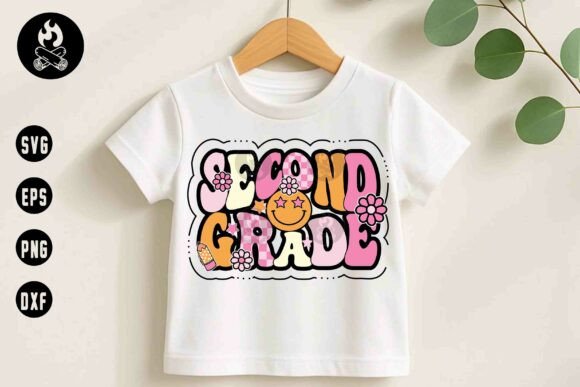Second Grade SVG Groovy Back to School
